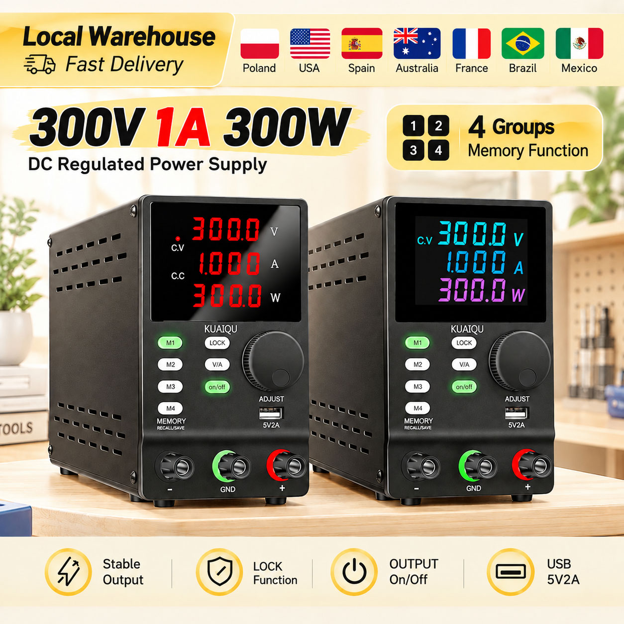 KUAIQU 300V 1A 300W DC Power S - Switching Dc Power Supply 300V 1A review and price